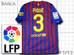 FC Barcelona 2011-2012 Home #3 PIQUE' Qatar Foundation@oZi@z[@oT@WF[EsP@J^[c 419877