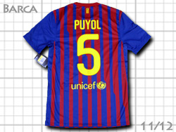 FC Barcelona 2011-2012 Home #5 PUYOL Qatar Foundation@oZi@z[@oT@vW@J^[c 419877