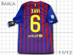 FC Barcelona 2011-2012 Home #6 XAVI Qatar Foundation@oZi@z[@oT@VrGEGifX@J^[c 419877