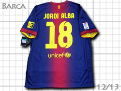 barca Home 2012-2013 JORDI ALBA oZi@z[@2012@WfBEAo