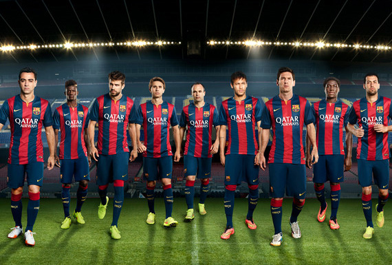 バルセロナ 14 15 Barcelona Home Nike O K A フットボール