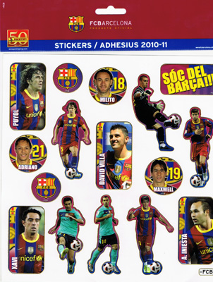 Panini Stickers FC BARCELONA@pj[j@XebJ[@FCoZi