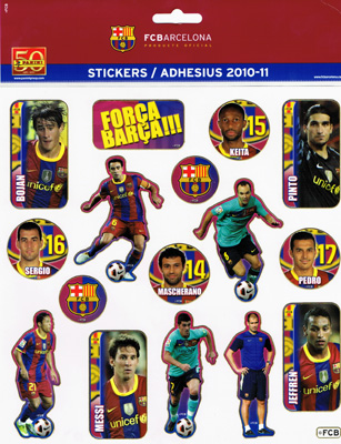 Panini Stickers FC BARCELONA@pj[j@XebJ[@FCoZi