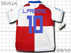 Sevilla FC 2009-2010 Away　#10 Luis Fabiano　セビージャFC　セビリアFC　アウェイ　ルイス・ファビアーノ