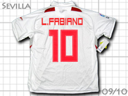 Sevilla FC 2009-2010 Home　#10 Luis Fabiano　セビージャFC　セビリアFC　ホーム　ルイス・ファビアーノ