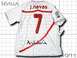 Sevilla FC 2010-2011 Home autograph 23 players #7 J. NAVAS@Zr[W@z[@23I蒼MTC@wXXEioX