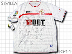 Sevilla FC 2010-2011 Home autograph 23 players #7 J. NAVAS　セビージャ　ホーム　23選手直筆サイン入り　ヘスス・ナバス