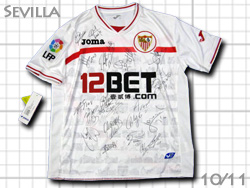 Sevilla FC 2010-2011 Home autograph 23 players #9 PEROTTI　セビージャ　ホーム　23選手直筆サイン入り　ペロッティ