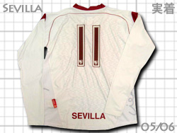 Sevilla FC 2005-2006 Home #11 JESUS NAVAS　セビージャ　ヘスス･ナバス　実着用モデル