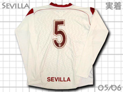 Sevilla FC 2005-2006 Home #5 Sergio Ramos　セビージャ　セルヒオ･ラモス　実着用モデル