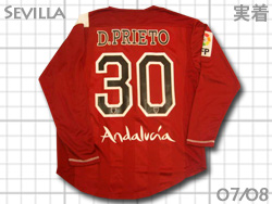 Sevilla FC #30 D.PRIETO 2007-2008 Away　セビージャ　ダビド･プリエト　選手実着用