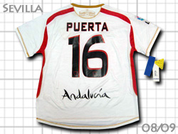 Sevilla FC 2008-2009 Home #16 ANTONIO PUERTA　セビージャ　アントニオ･プエルタ