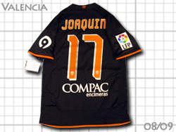 Valencia 2008-2009 Away #17 JOAQUIN@oVA@AEFC@zAL