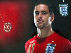 England 06 Away poster Joe Cole