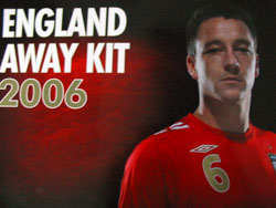 England 06 Away poster Terry