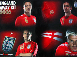 England 06 Away poster