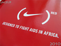 LACE UP SAVE LIVES NIKE red ナイキ・レッド 靴ひも