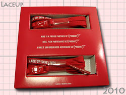 LACE UP SAVE LIVES NIKE red ナイキ・レッド 靴ひも