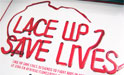 LACE UP SAVE LIVES NIKE red ナイキ・レッド 靴ひも