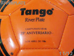 RiverPlate 25 Aniversario Tango ball adidas@AfB_X@^S@[x@o[v[g@5@25NLO