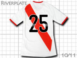 Riverplate 2010-2011 Home #25 adidas@[x@z[@AC_@AfB_X@܂2~i