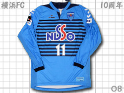 Yokohama FC 2008 Home Players' Issued 10th anniversary #11 KAZU@lFC@Ip@z[@10N@OYJY