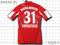 FC Bayern Munchen 2010-2011 Home #31 SCHWEINSTEIGER　バイエルン・ミュンヘン　ホーム　シュバインシュタイガー　テックフィット