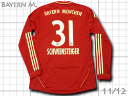 FC Bayern Munchen 2011/2012 Home #31 SCHWEINSTEIGER　バイエルン・ミュンヘン　ホーム　シュバインシュタイガー　v13553