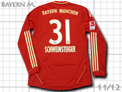 FC Bayern Munchen 2011/2012 Home #31 SCHWEINSTEIGER　バイエルン・ミュンヘン　ホーム　シュバインシュタイガー　v13553