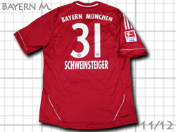 FC Bayern Munchen 2011/2012 Home #31 SCHWEINSTEIGER　バイエルン・ミュンヘン　ホーム　シュバインシュタイガー　v13554