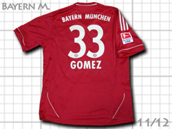 FC Bayern Munchen 2011/2012 Home #33 GOMEZ　バイエルン・ミュンヘン　ホーム　マリオ・ゴメス　v13554