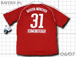 Bayern Munchen Home 2006-2007 #31 SCHWEINSTEIGER バイエルンミュンヘン　ホーム　シュバインシュタイガー