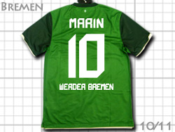 Werder Bremen 2010-2011 Home　#10 MARIN　ヴェルダー・ブレーメン　ホーム　マリン
