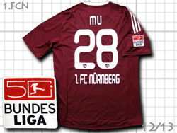 1FC Nurnberg 12/13 Home adidas@jxO@@@AfB_X@Z31277