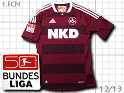 1FC Nurnberg 12/13 Home adidas@jxO@@@AfB_X@Z31277