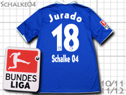 Schalke04 2010-2011 Home #18 Jurado@VP04@z[@t[h