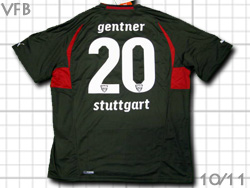 VfB Stuttgart 2010-2011 Away #20 Gentner　シュツットガルト　アウェイ ゲントナー