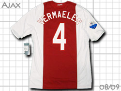 Ajax 2008-2009 Home #4 VERMAELEN@AbNX@tF}[