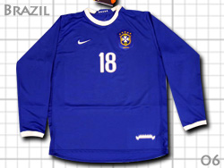 Brazil 2006 Away #18 Long sleeve@uW\@