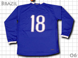 Brazil 2006 Away #18 Long sleeve@uW\@