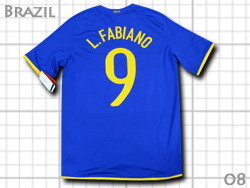 Brazil 2008 Away #9 L.FABIANO Nike@uW\@AEFC@CXEt@rA[m