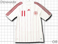 Denmark 2008 Away #11 BENDTNER adidas@f}[N\@AEFC@xgi[@AfB_X