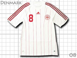 Denmark 2008 Away #8 BENDTNER adidas@f}[N\@AEFC@xgi[@AfB_X
