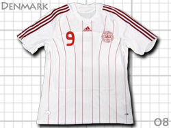 Denmark 2008 Away #9 Tomasson adidas@f}[N\@AEFC@_[Eg}\@AfB_X