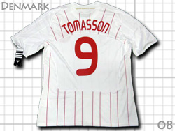 Denmark 2008 Away #9 Tomasson adidas@f}[N\@AEFC@_[Eg}\@AfB_X