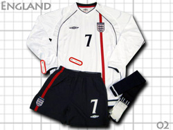 England 2001-2003 Home #7 BECKHAM　イングランド代表　ホーム　ベッカム