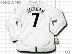 England 2001-2003 Home #7 BECKHAM　イングランド代表　ホーム　ベッカム