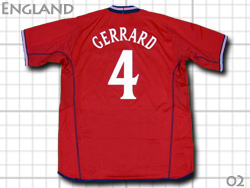 England 2001-2003 Away #4 GERRARD　イングランド代表　アウェイ　ジェラード
