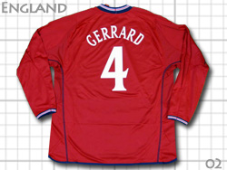 England 2001-2003 Away #4 GERRARD　イングランド代表　アウェイ　ジェラード