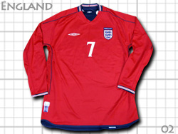 England 2001-2003 Away #7 BECKHAM@COh\@AEFC@xbJ